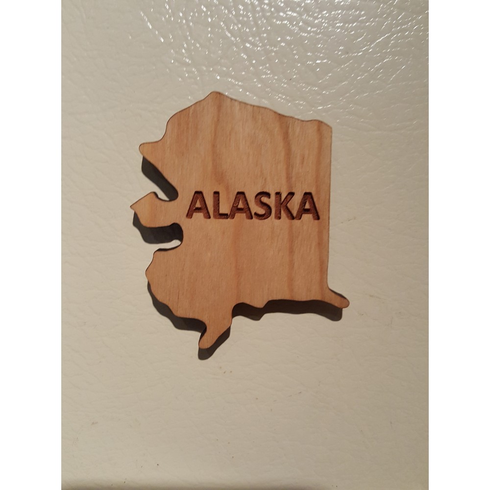2" - Alaska Hardwood Magnets with Logo