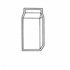 Milk Container Magnet - Full Color with Logo