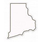 Rhode Island State Shape Magnet - Full Color with Logo