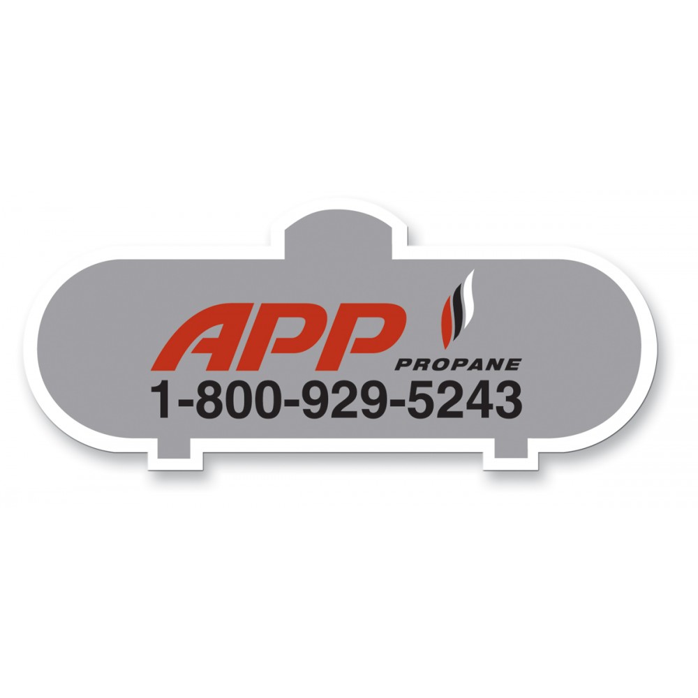 Propane Tank Magnet - Full Color with Logo