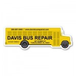 Customized School Bus Magnet - 4.125" x 1.375" - 30 mil - Outdoor Safe