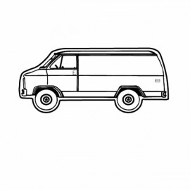 Promotional Magnet - Medium Van - Full Color  Promotional Magnet - Medium Van - Full Color