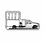 Magnet - Vacuum Truck - Full Color with Logo