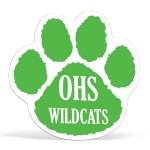 Promotional Sports Magnet | Paw Print | 5 3/4" dia. | .030" Thickness