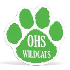 Promotional Sports Magnet | Paw Print | 5 3/4" dia. | .030" Thickness  Promotional Sports Magnet | Paw Print | 5 3/4" dia. | .030" Thickness