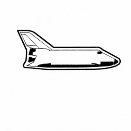 Space Shuttle Magnet - Full Color with Logo