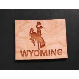 2" - Wyoming Hardwood Magnets with Logo
