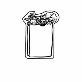 Grocery Bag Magnet - Full Color with Logo  Grocery Bag Magnet - Full Color with Logo