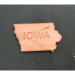 2" - Iowa Hardwood Magnets with Logo