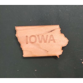 2" - Iowa Hardwood Magnets with Logo  2" - Iowa Hardwood Magnets with Logo
