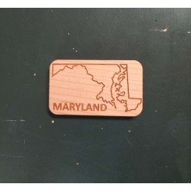 Customized 2" - Maryland Hardwood Magnets  Customized 2" - Maryland Hardwood Magnets