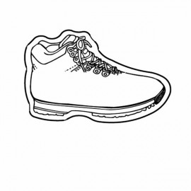 Hiking Boot Magnet - Full Color with Logo