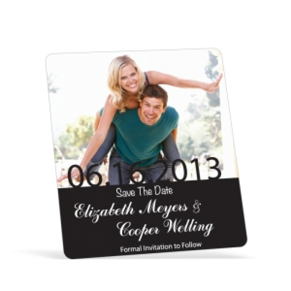 Save The Date Magnet | Rectangle | 3 1/2" x 4" with Logo
