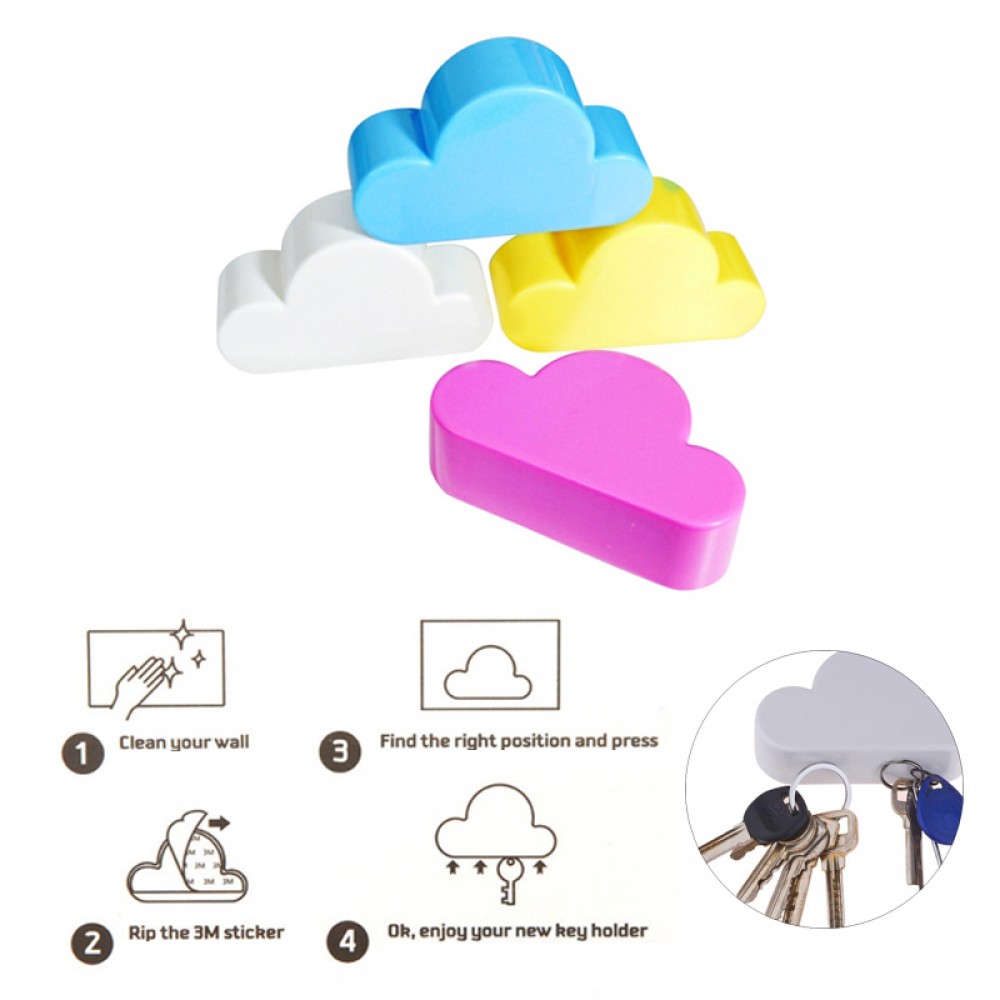 Custom Imprinted Cloud Shape Magnetic Key Holder Custom Imprinted Cloud Shape Magnetic Key Holder