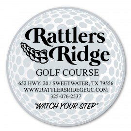 Golf Ball Magnet - 5.25" x 5.25" - 20 mil with Logo  Golf Ball Magnet - 5.25" x 5.25" - 20 mil with Logo