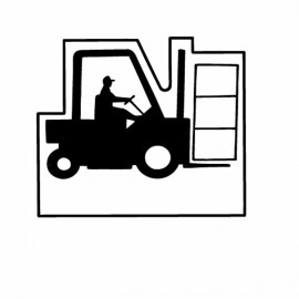 Magnet - Forklift - Full Color with Logo