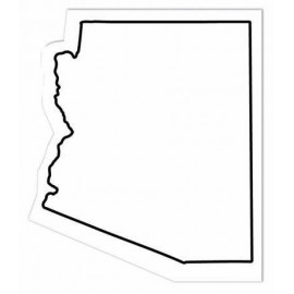 Customized Arizona State Shape Magnet - Full Color