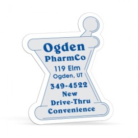 Mortar & Pestle 0.02" Thick Vinyl Die Cut Medium Stock Magnet Logo Branded