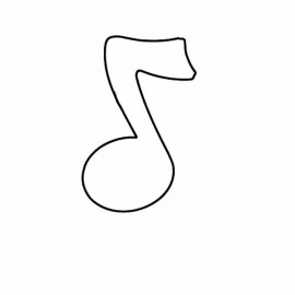 Magnet - Music Note - Full Color with Logo  Magnet - Music Note - Full Color with Logo