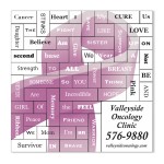 Cancer Support Message Magnets Custom Imprinted