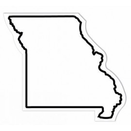 Customized Missouri State Shape Magnet - Full Color
