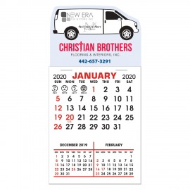 Logo Branded Stick-It! Magnet | 3" x 5 7/8" | Van Shape | 3 Month Pad  Logo Branded Stick-It! Magnet | 3" x 5 7/8" | Van Shape | 3 Month Pad