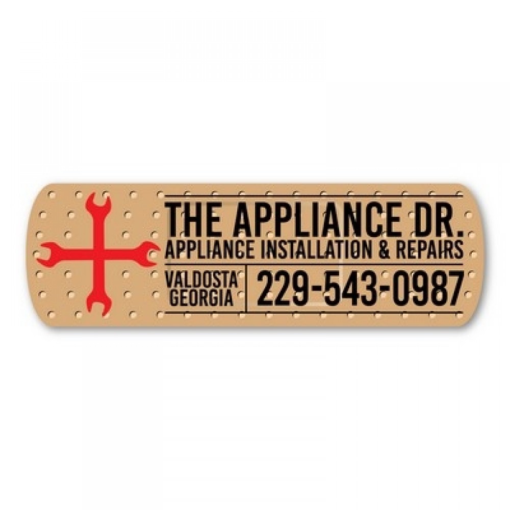 Band-aid Magnet - 4" x 1.25" - 30 mil - Outdoor Safe with Logo