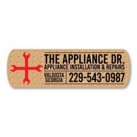 Band-aid Magnet - 4" x 1.25" - 30 mil - Outdoor Safe with Logo