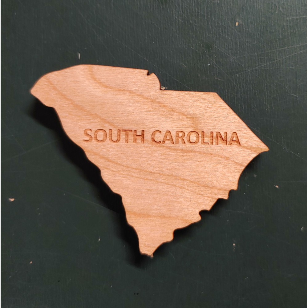 2" - South Carolina Hardwood Magnets with Logo