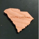 2" - South Carolina Hardwood Magnets with Logo