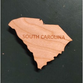 2" - South Carolina Hardwood Magnets with Logo  2" - South Carolina Hardwood Magnets with Logo