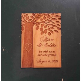 Customized 2.75" Hardwood Magnets  Customized 2.75" Hardwood Magnets