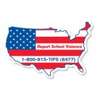 United States Shape Magnet - Full Color with Logo