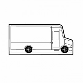 Custom Magnet - Step Van - Full Color  Custom Magnet - Step Van - Full Color