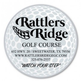 Customized Golf Ball Magnet - 5.25" x 5.25" - 30 mil - Outdoor Safe  Customized Golf Ball Magnet - 5.25" x 5.25" - 30 mil - Outdoor Safe