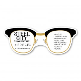 Promotional Glasses Magnet - 4" x 1.5" - 30 mil - Outdoor Safe