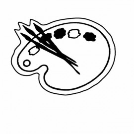 Customized Magnet - Paint Pallet - Full Color  Customized Magnet - Paint Pallet - Full Color