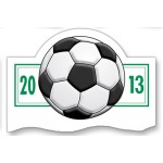 Logo Branded 20 Mil Soccer Schedule Magnet - Full Color
