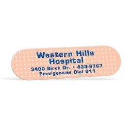 Bandage 0.02" Thick Vinyl Die Cut Small Stock Magnet (1"x3 1/2") Logo Branded