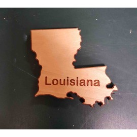2" - Louisiana Hardwood Magnets with Logo