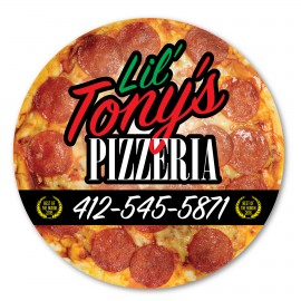 Pizza Magnet - 5" x 5" - 30 mil - Outdoor Safe with Logo