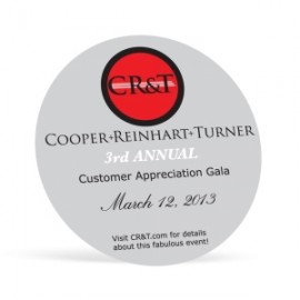 Save The Date Magnet | Circle | 3" dia. with Logo  Save The Date Magnet | Circle | 3" dia. with Logo