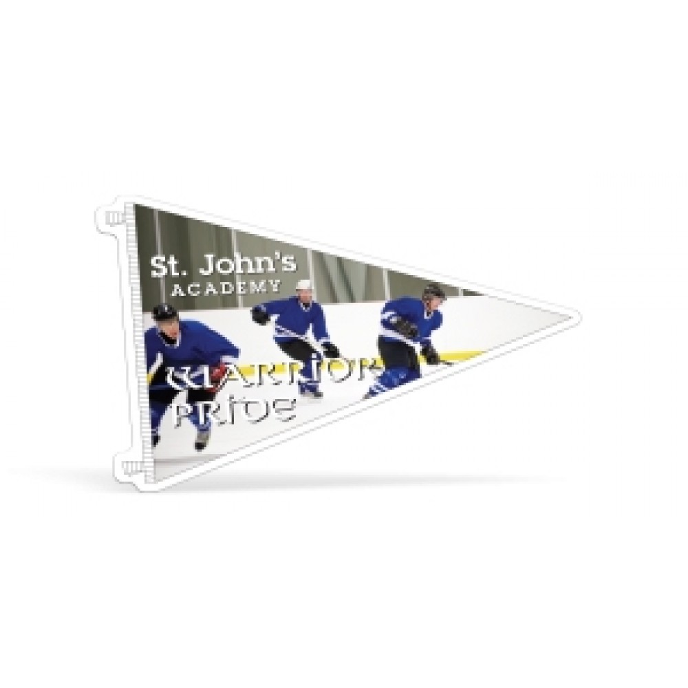 Sports Magnet | Pennant | 4 1/2" x 6 3/4" | .030" Thickness with Logo