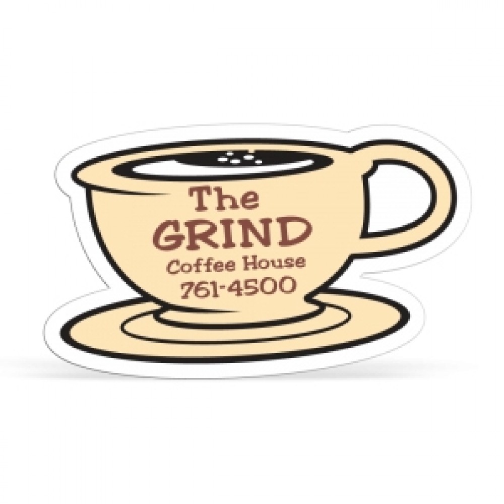 Cup & Saucer 0.03" Thick Vinyl Die Cut Medium Stock Magnet Logo Branded Cup & Saucer 0.03" Thick Vinyl Die Cut Medium Stock Magnet Logo Branded