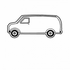 Customized Magnet - Delivery Van - Full Color  Customized Magnet - Delivery Van - Full Color