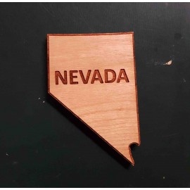 2" - Nevada Hardwood Magnets with Logo  2" - Nevada Hardwood Magnets with Logo