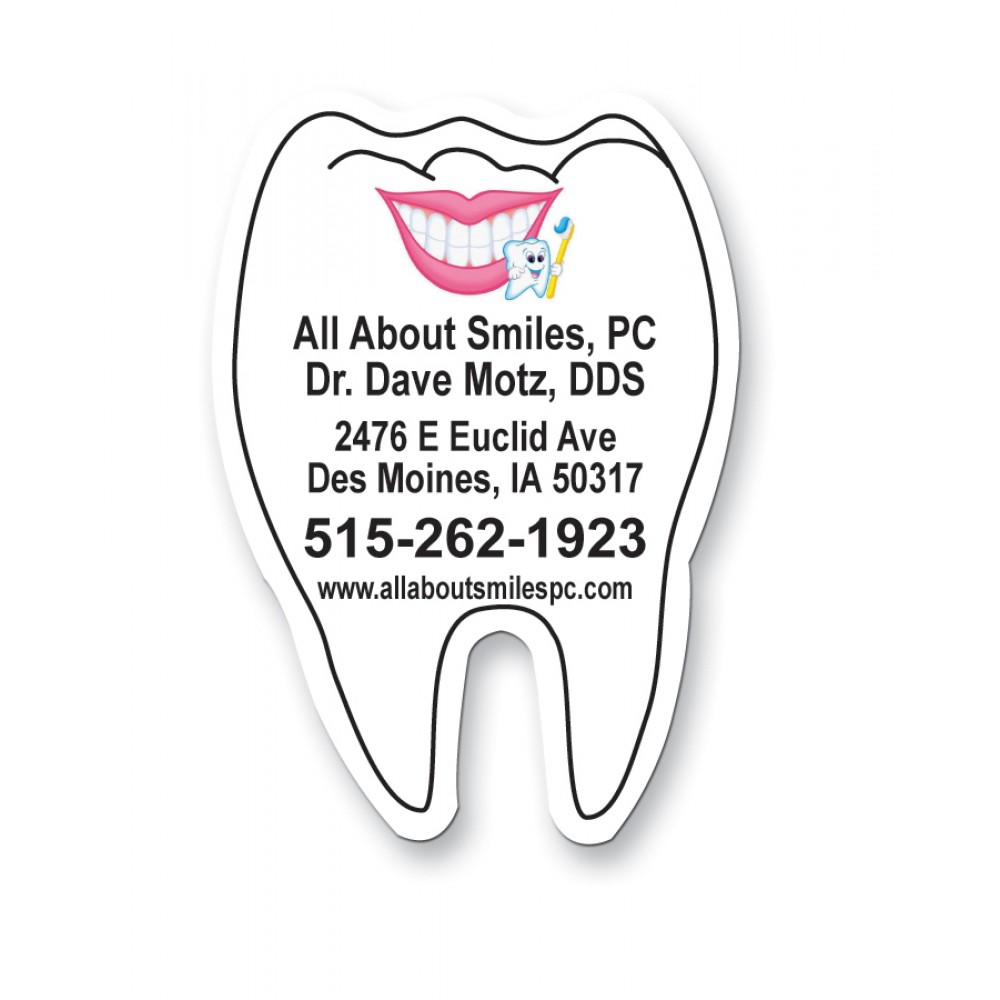 Promotional Tooth Magnet - Full Color