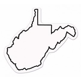 Custom West Virginia State Shape Magnet - Full Color