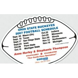 20 Mil Large Football Magnet - Full Color with Logo  20 Mil Large Football Magnet - Full Color with Logo