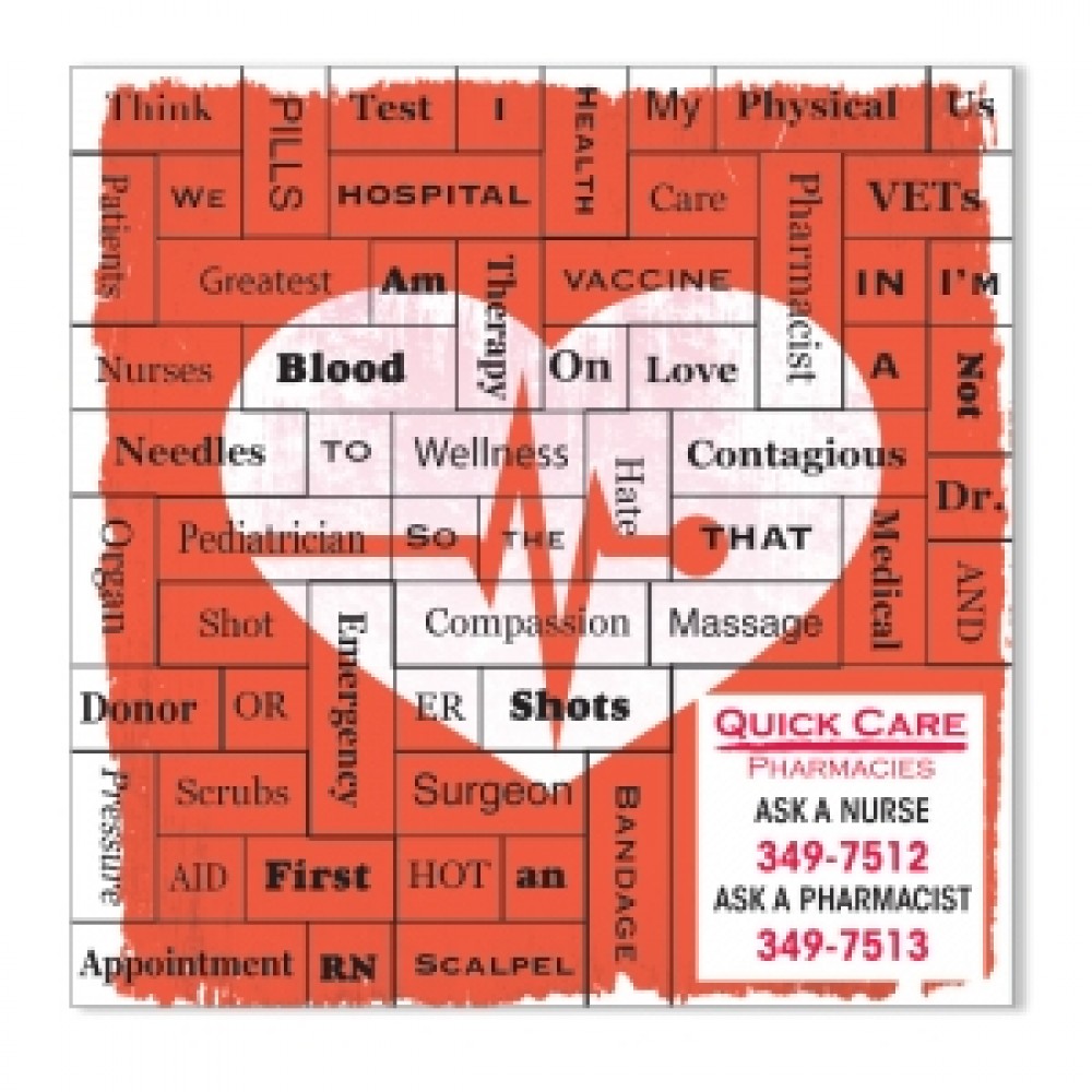Heart Health Message Magnets Custom Printed Heart Health Message Magnets Custom Printed
